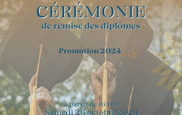 Cérémonie de Remise des Diplômes 2024